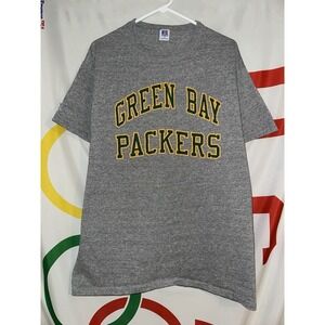 Vintage Russel Athletic Green Bay Packers T Shirt XL Gray NFL Football 90s